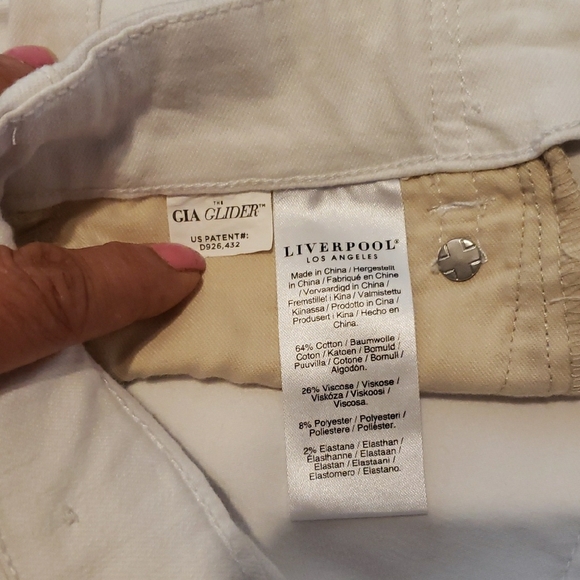 Liverpool White Skinny Jeans Versatile Spring Essential,size 6/28 - Picture 5 of 5